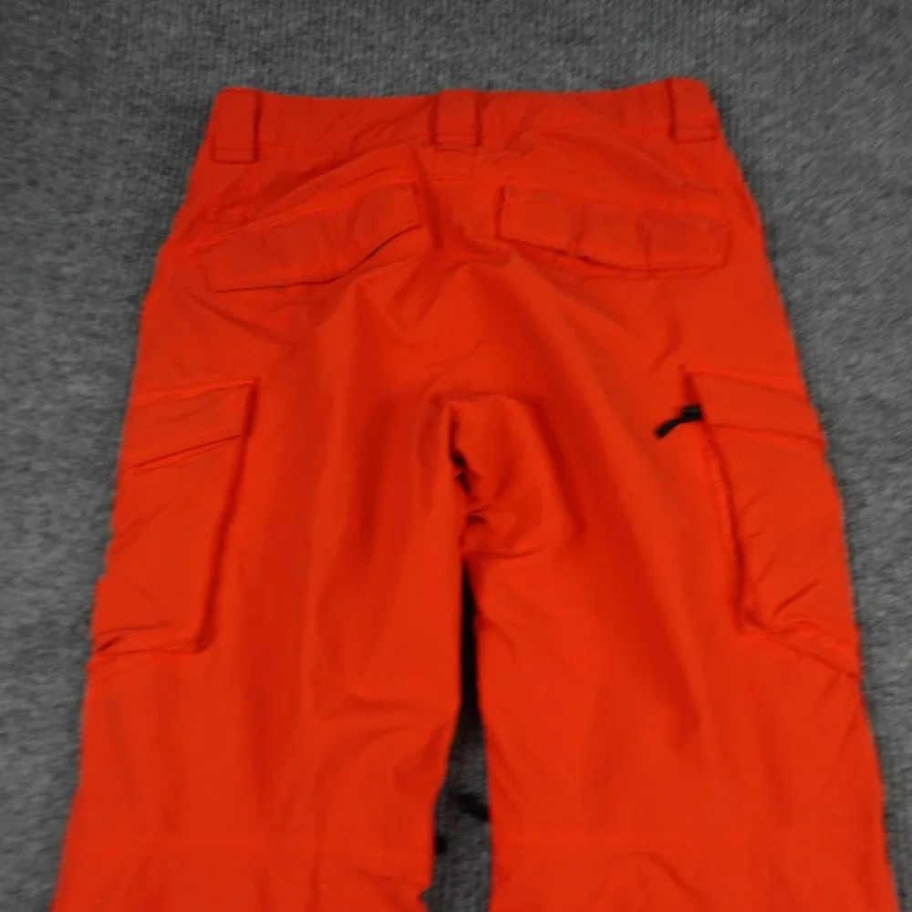 The North Face HyVent Snow Pants Mens Medium Orange Waterproof Ski Snowboard